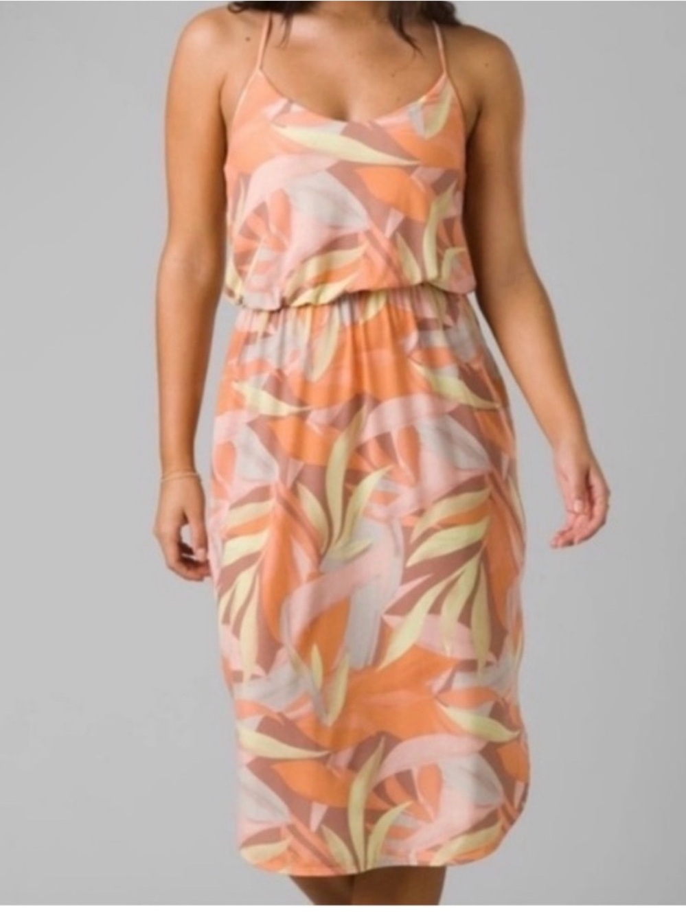 NWT prAna Ayla Midi Dress in Fresca Floral Fauna – Size Small